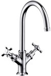 Bateria umywalkowa Hansgrohe Axor Montreux dwuuchwytowa, bez kompletu odpływowego, DN15 chrom 16506000