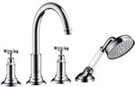 Element zewnętrzny Hansgrohe Axor Montreux do baterii 4-otworowej do montażu na cokole z płytek chrom 16544000