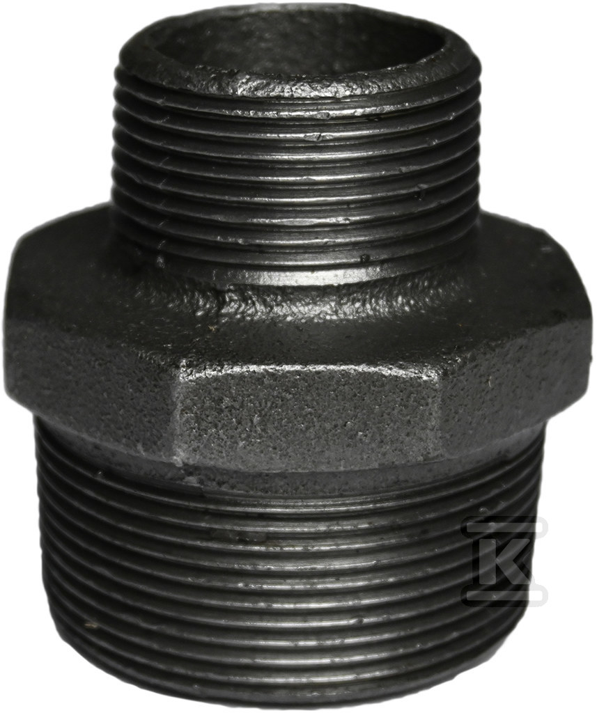 Mamelon de reducere negru, GZ 2"x5/4" - 245-37S