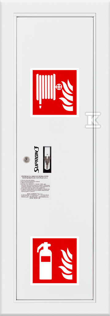 Side recess hydrant DN25 with space for - S-25-WBG20-P-9003P