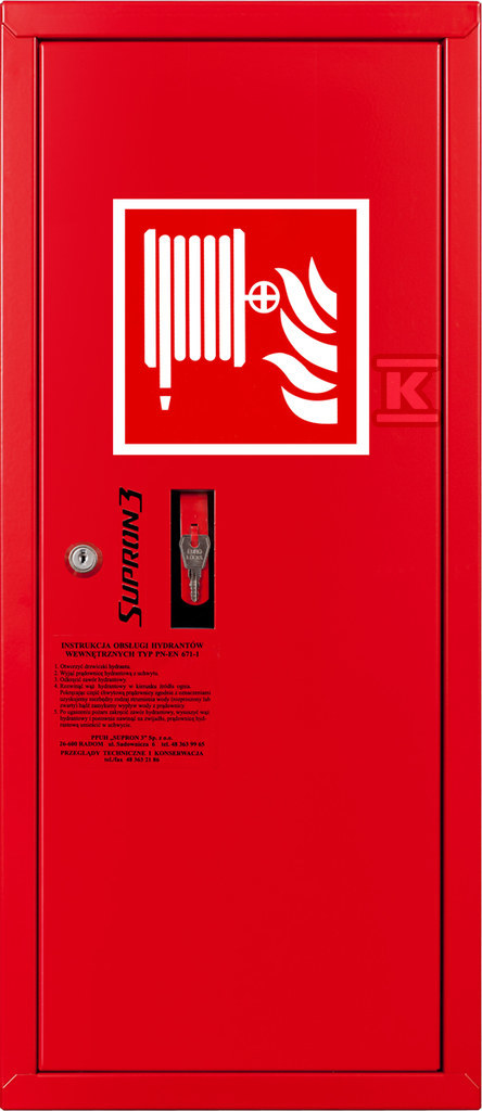 Бічний гідрант DN25, шланг 30 м, - S-25-ZB30-P-3000P