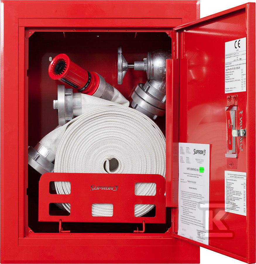 Hydrant DN52 wnękowy z kołyską, wąż - S-52-B230-240-P-3000
