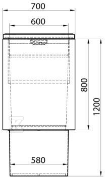 Studnia wodomierzowa ST6/D/Z DN600 - ST6/D/Z