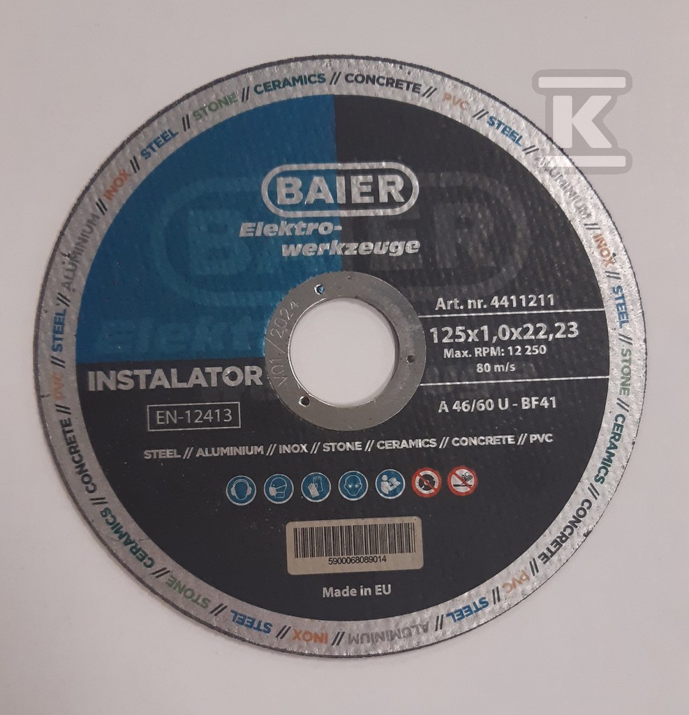 Cutting disc 125x1.0 Installer - 411211