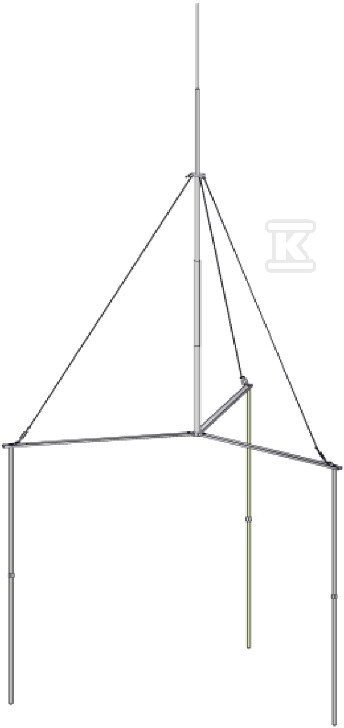 Maszt H=3m z uziemieniem gruntowym - KM FW103AL