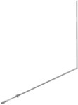 Iglica L=1000 aluminiowa skośna FI 10, skos L=505