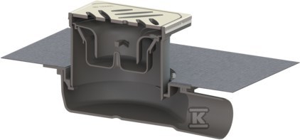 Wpust Ultraflat 54 DN 50 z nasadką z - 44750.63