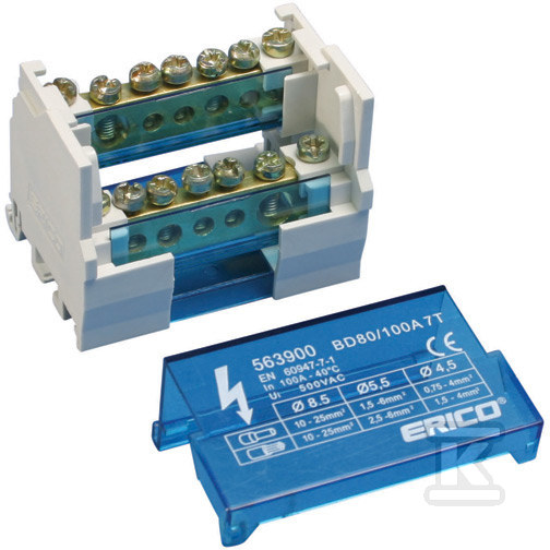 Bloc de distribuție cu doi poli BD - 563900