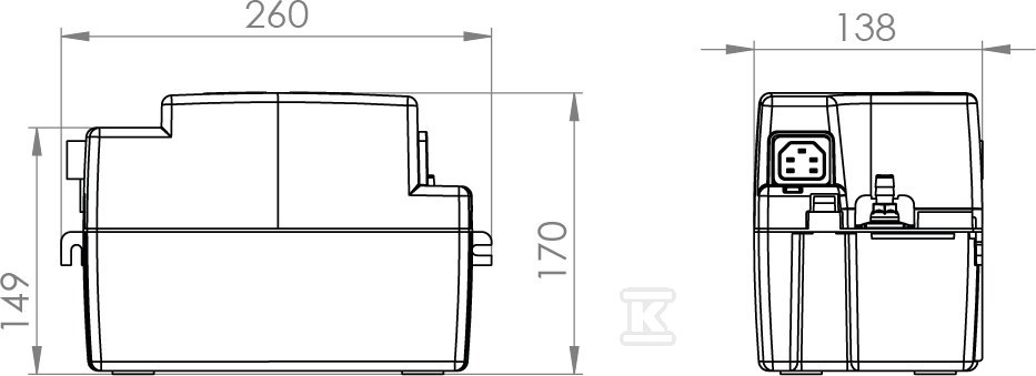 Sanicondens Pro kondenzatna pumpa - SK6