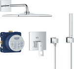 Grohe EuroCube zuhanyrendszer egykaros csapteleppel és Rainshower Mono 310 Cube zuhanyfejjel