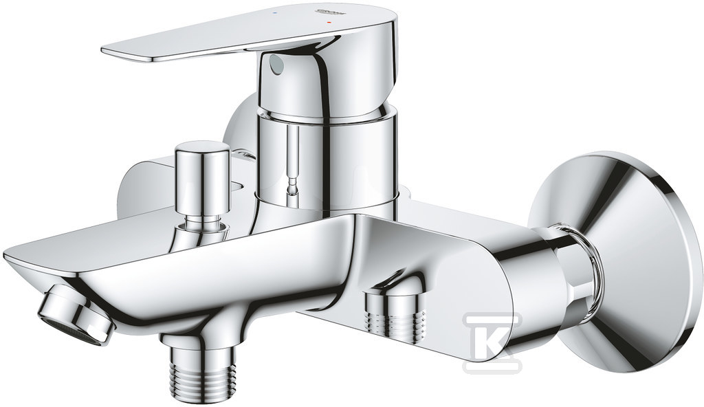 Single lever bath mixer BauEdge with - 23604001