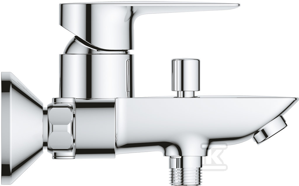 Single lever bath mixer BauEdge with - 23604001