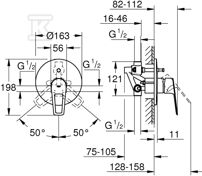 Bateria wannowa Grohe BauLoop - 29081001