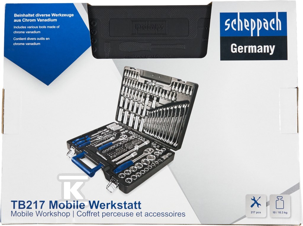 Zestaw kluczy Scheppach TB217 w walizce - SCH5909307900