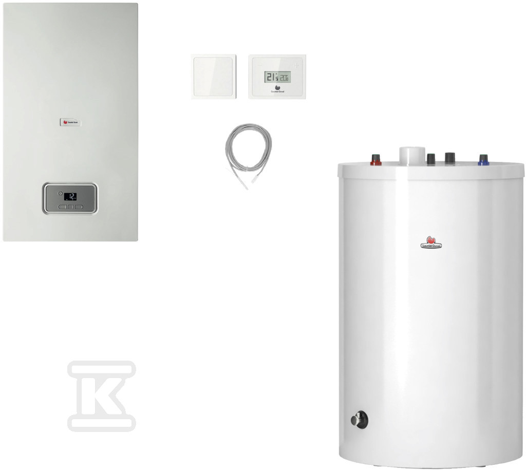 Condensing boiler with water heater - 0010021598