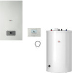 Condensing boiler with water tank and system regulator Thelia Condens AS 30 + FE 120 + MiPro+NTC