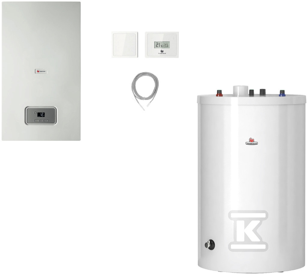 Condensing boiler with water heater - 0010021597