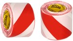 White and red marking tape