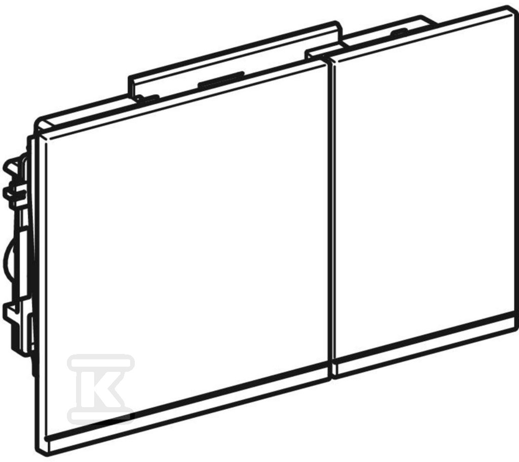 Przycisk uruchamiający Geberit Omega60, - 243.118.JK.1