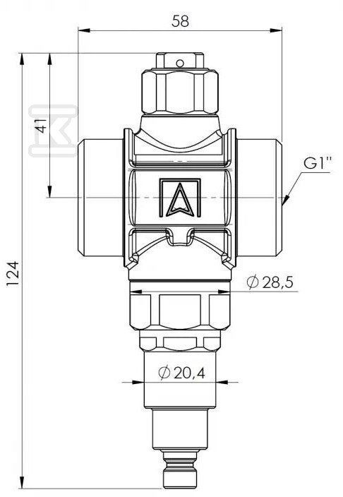 Protimrazový ventil AAV 100, G1", PN10, - 1710000