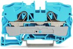 16 mm² 2-conductor straight terminal block for Ex e II and Ex applications and labeling on the side and in the middle for the DIN rail 35 x 15 and 35 x 7.5 Push-in CAGE CLAMP® 16.00 mm² blue