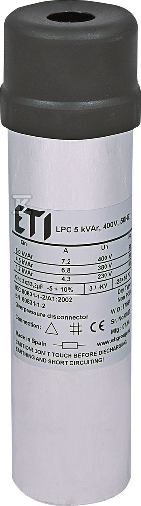 Condensator LPC 5kVAr, 400V, 50HZ - 004656705