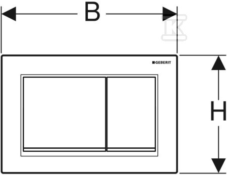 Przycisk uruchamiający Geberit Omega20, - 115.080.JQ.1