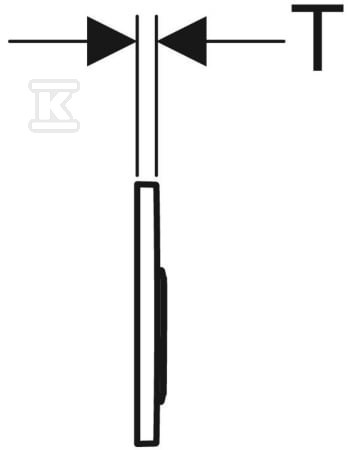 Przycisk uruchamiający Geberit Omega20, - 115.085.JQ.1