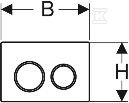 Przycisk uruchamiający Geberit Omega20, - 115.085.JQ.1