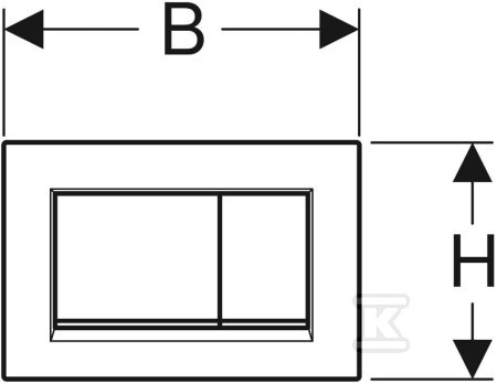 Przycisk uruchamiający Geberit Sigma20, - 115.883.01.1