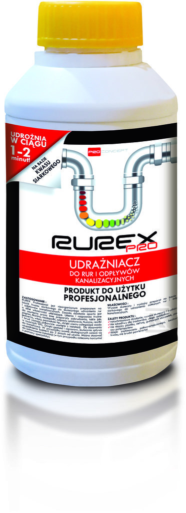 RUREX PRO 0.5L Drain cleaner for pipes - RX0