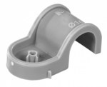 Double plastic clamp for pipes, conduits and cables - diameter 20-23mm (20 pcs in the box)