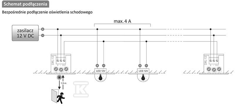 Weißer Laser-Abstandssensor DRL-12-1, - DRL-12-1