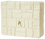 Above ground wall mounted rainwater tank MAUER 300L, color: sandstone (stone texture)