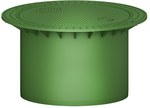 Capac telescopic din plastic DN600 MAXI clasa A15, verde