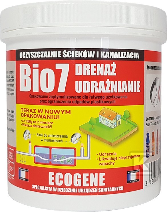 Prípravok BIO7 DRAINAGE UNCLEARING 800G - BIO7-218594