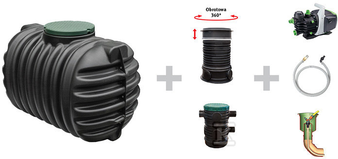 Набір дощової води ECO GARDEN 2800L = - W-270