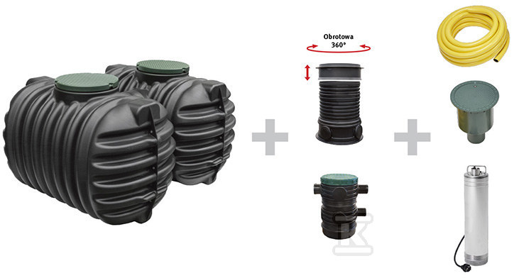 Комплект дощової води KOMFORT GARDEN - W-277