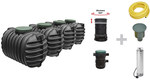 Комплект дощової води GARDEN COMFORT 11200L = CRISTALL QUATRO підземний резервуар 11200L+wyposażenie з автоматичним заглибним насосом