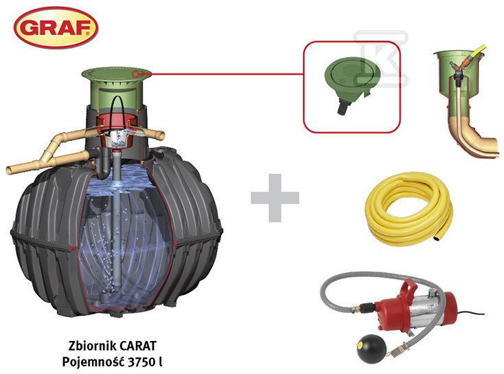 Sada na dešťovou vodu GARDEN KOMFORT - W-345