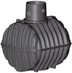 PP CARAT 2700L sealed septic tank with a max extension DN160, without a cover