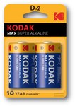 KODAK MAKS KD-2 alkalna baterija (LR20), blister = 2 kom