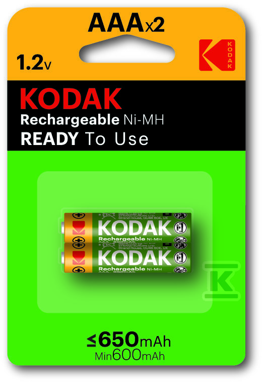 Kodak K3AHR-2 650 mAh NiMH baterija, - 30955042