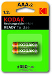 Kodak K3AHR-2 650 mAh NiMH Akku, Stk. = Bli (2 Stk.)