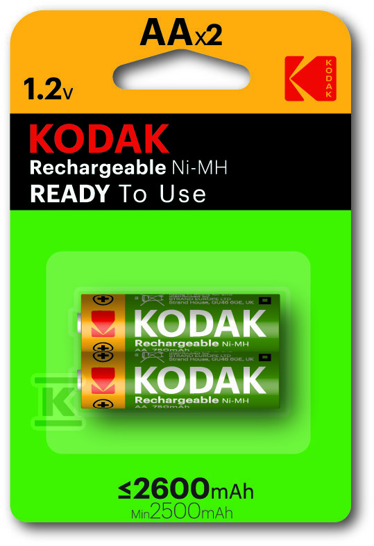 Kodak KAAHR-2 2600 mAh NiMH baterija, - 30955080