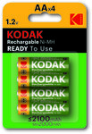 Kodak KAAHRP-4 2100 mAh NiMH baterija SPREMNA ZA UPOTREBU, kom = bli (4 kom.)