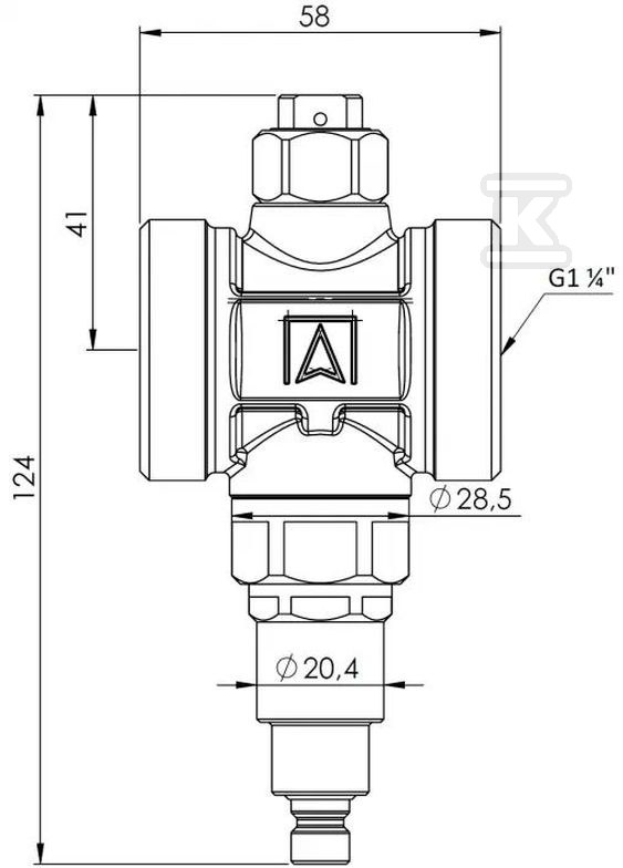 Antifreeze valve AAV 300, G1 1/4", - 1730000