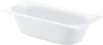 Essence Recessed bathtub, alpine white, with overflow hole