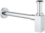 Wash-basin drain siphon, chrome