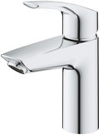 Eurosmart Single lever basin mixer, size S, chrome, flow restrictor 5.7 l / min., 28 mm ceramic economy head, push-open plug, separate water channels